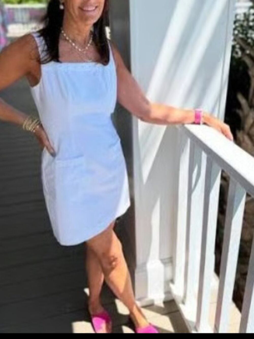 LILLY PULITZER WHITE ISLEEN SKIRTEED ROMPER DRESS NWT $220 12 - Picture 8 of 13